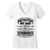 Dear Daddy... Women's V-Neck T-Shirt