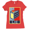 lie Ladies Fitted T-Shirt