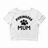 pekingese mum Crop Top
