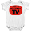 as seen in front of the the tv Baby Bodysuit