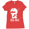 ninja big brother Ladies Fitted T-Shirt