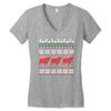 cow christmas Women's V-Neck T-Shirt