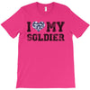 i love my soldier navy camouflage T-Shirt