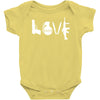 love  funny weapons retro war urban art guns knife cool peace Baby Bodysuit