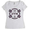 train hard Women's Triblend Scoop T-shirt