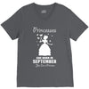 Princesses Are Born In September V-Neck Tee