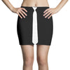 skinny white tie Mini Skirts