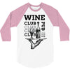 Wine Club 3/4 Sleeve Shirt