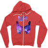 galaxy cartoon hands dope Zipper Hoodie