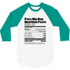 clebrity hip hop nutrition 3/4 Sleeve Shirt