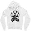 space princess skull Zipper Hoodie