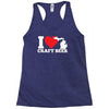 ladies i love michigan craft beer Racerback Tank