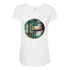 Stitch And Totoro Maternity Scoop Neck T-shirt