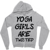 yoga girls are twisted Zipper Hoodie