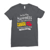 you can't buy happiness but you can live in canada Ladies Fitted T-Shirt