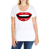 lips red Ladies Curvy T-Shirt