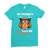 My Favorite People Call Me Papa Ladies Fitted T-Shirt