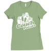 couch potato Ladies Fitted T-Shirt