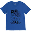 navy  girl V-Neck Tee