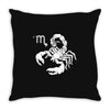 scorpio zodiac Throw Pillow