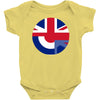 mod union jack, ideal gift, birthday present Baby Onesie