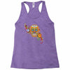 women's sugar skull purple Racerback Tank
