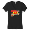 gildan fireball  ideal gift, birthday present Women's V-Neck T-Shirt