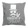 groom's posse Throw Pillow