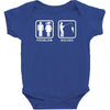 fishing   problem solved mens funny Baby Bodysuit