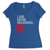 delaware state trending Women's Triblend Scoop T-shirt