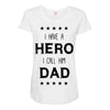 i have a hero i call him dad Maternity Scoop Neck T-shirt