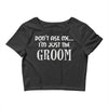 wedding day stag night marriage Crop Top