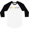 LGBT Heartbeat 3/4 Sleeve Shirt