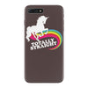 totally straight funny rainbow unicorn iPhone 7 Plus Case