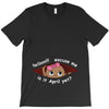 April Peeking Out Baby Girl T-Shirt