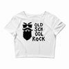 old school rock Crop Top