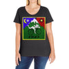 Bicycle Day T-shirt - 1943 Vintage (Albert Hofmann LSD) Ladies Curvy T-Shirt
