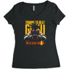 training to beat saiyan or at least warrior anime gym workout lifting Women's Triblend Scoop T-shirt