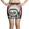 skull biker Mini Skirts