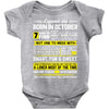 Legends Are Born In October Baby Onesie