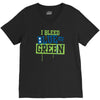 i bleed blue and green V-Neck Tee