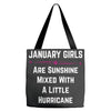 January Girls Tote Bags