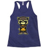 angry raccoon Racerback Tank