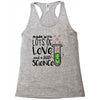 Made With Lots Of Love And a Little Science Racerback Tank