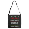 ugly christmas uncle Adjustable Strap Totes