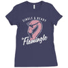 single flamingle Ladies Fitted T-Shirt