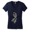 olaf frozen disney cartoon Women's V-Neck T-Shirt
