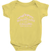 the mountains are calling Baby Onesie