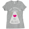 you abducted my heart Ladies Fitted T-Shirt