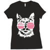 cat usa Ladies Fitted T-Shirt